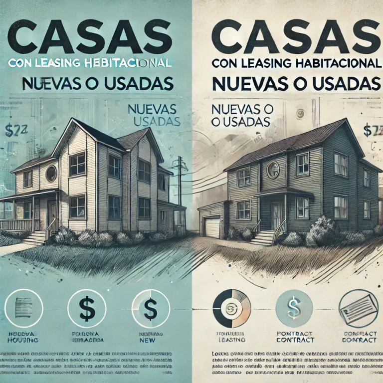 Casas con leasing habitacional: nuevas o usadas